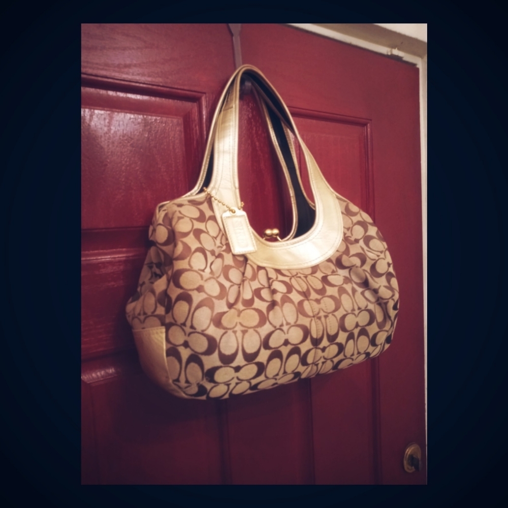 Coach ERGO Signature Pleated Satchel Shoulder Bag